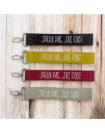 Porte clés sangle, "J'peux pas j'ai foot"