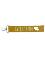 Porte clés sangle, "La fille à papa"