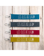 Porte clés sangle, "Les clés de la BM"