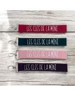 Porte clés sangle, "Les clés de la mini"