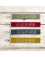 Porte clés sangle, "Les clés du château"