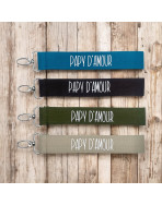 Porte clés sangle, "Papy d'amour"
