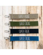 Porte clés sangle, "Super frère"