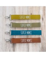 Porte clés sangle, "Super mamie"