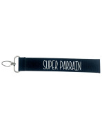 Porte clés sangle, "Super parrain"