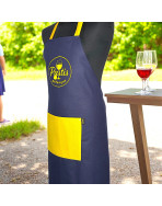 Tablier de cuisine, "Pastis pétanque" marine