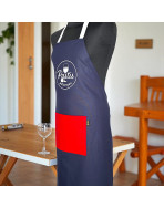 Tablier de cuisine, "Pastis pétanque" French