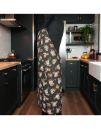 Tablier de cuisine, "Calaveras" noir