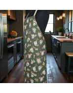 Tablier de cuisine, "Calaveras" kaki