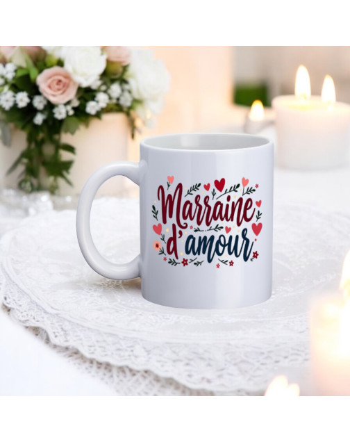 Mug, "Marraine d'amour"