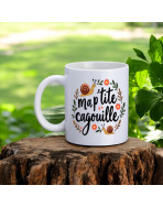 Mug, "Ma p'tite cagouille (flowers)"