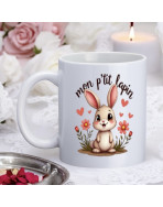 Mug, "Mon p'tit lapin (rose)"