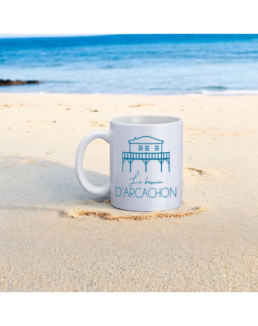 Mug, "Cabane tchanqué (bleu)"