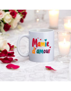 Mug, "Mamie d'amour (multico)"
