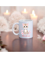 Mug, "Mon p'tit chat (flowers)"
