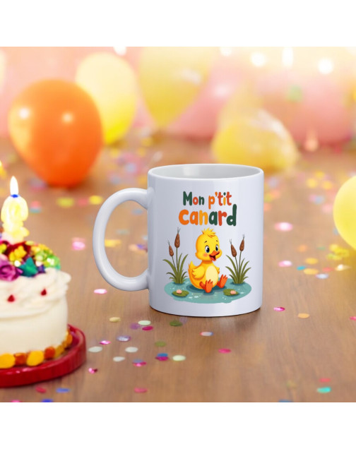 Mug, "Mon p'tit canard (jaune)"