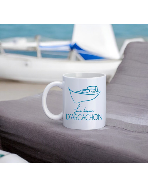 Mug, "La pinasse (bleu)"