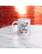 Mug, "Paris je t'aime (café parisien)"