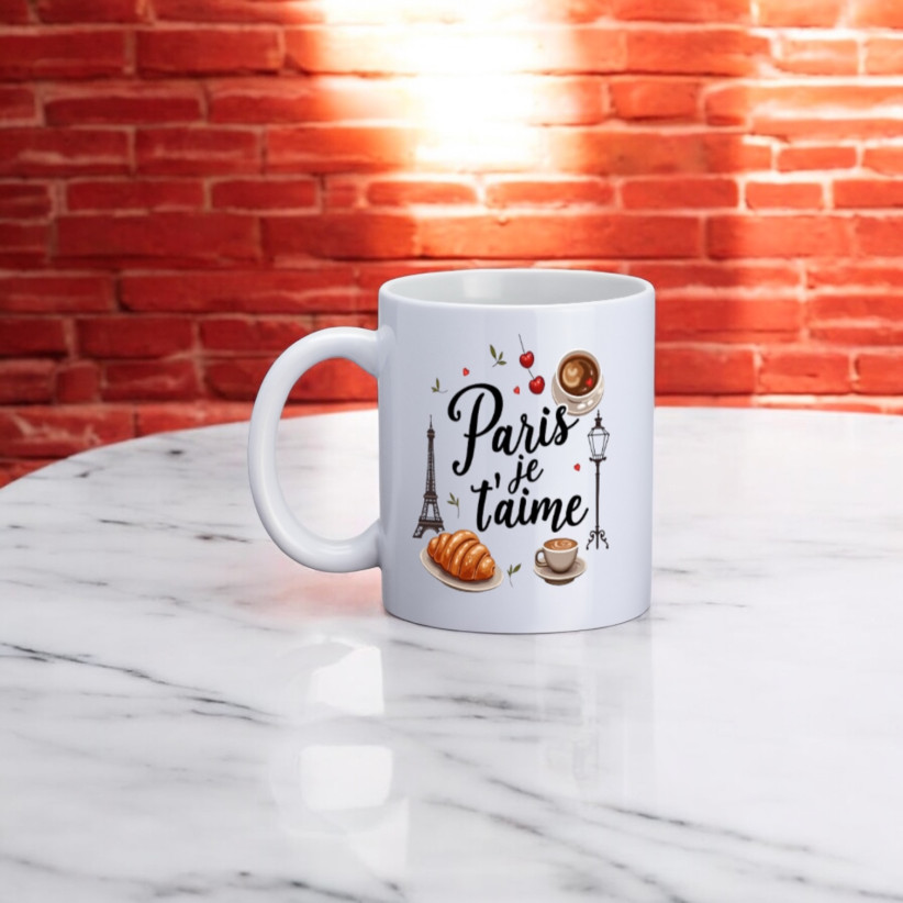 Mug, "Paris je t'aime (café parisien)"