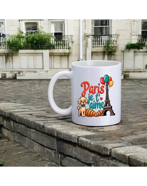 Mug, "Paris je t'aime (pepette)"
