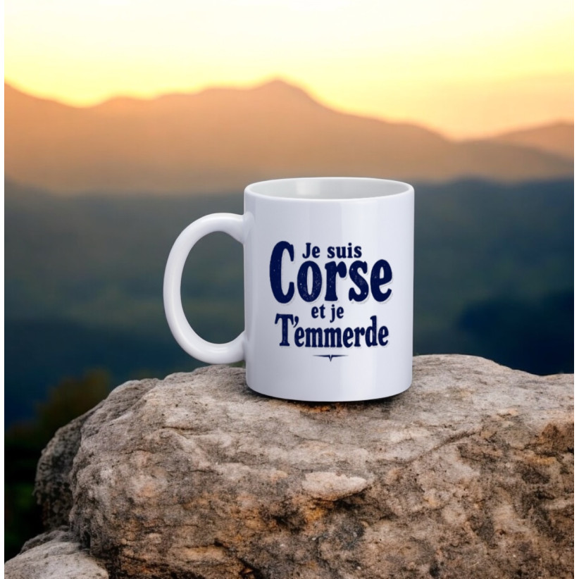 Mug, "Je suis Corse et je t'emmerde"