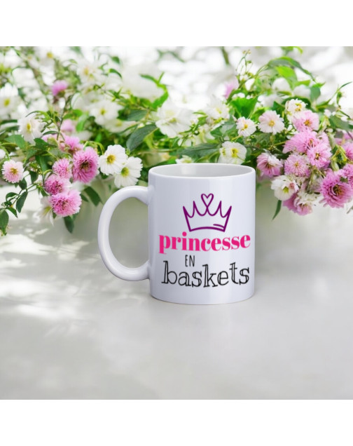 Mug, "Princesse en baskets"