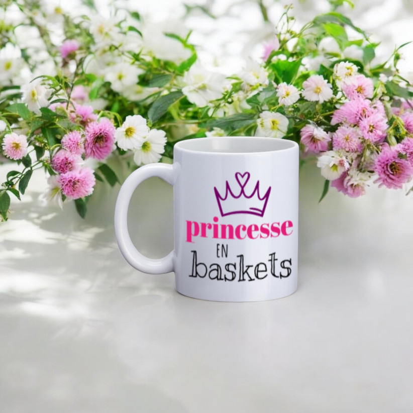 Mug, "Princesse en baskets"