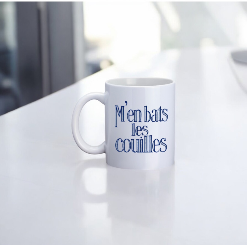 Mug, "M'en bats les couilles"