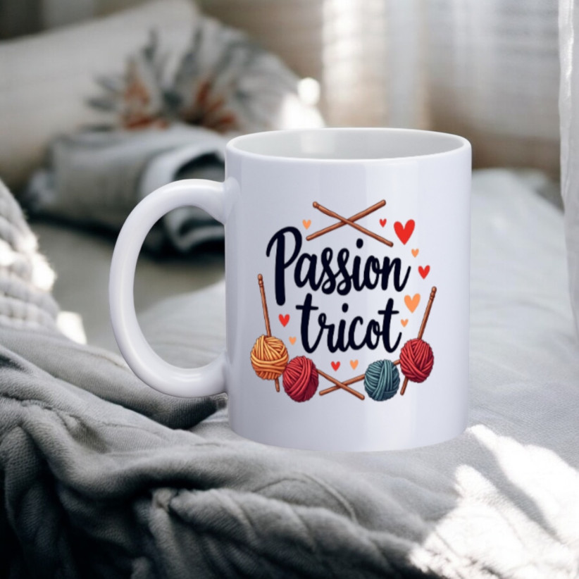 Mug, "Passion tricot"