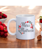 Mug, "Merci maîtresse (flowers)"