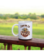 Mug, "J'peux pas, j'ai vélo"