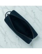 Trousse écolière, "Velours côtelé" noir