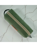 Trousse écolière, "Velours côtelé" kaki