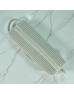 Trousse écolière, "Velours côtelé" écru