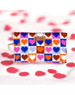 Trousse nomade M, "Love" écru