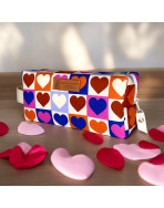 Trousse nomade S, "Love" écru