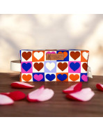 Trousse nomade S, "Love" écru