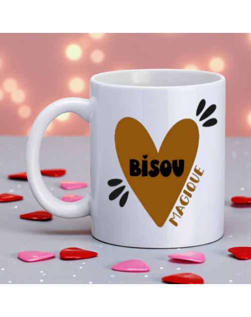 Mug, "Bisou magique (Camel)"