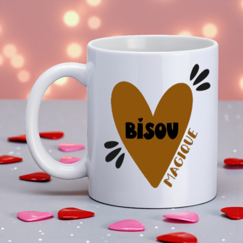 Mug, "Bisou magique (Camel)"