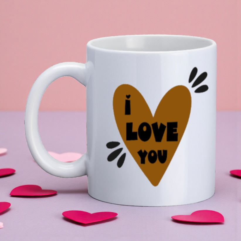 Mug, "I love you (camel)"