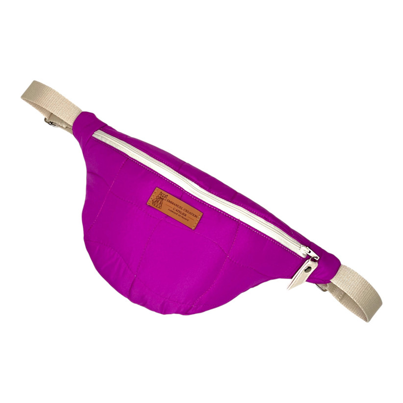 Sac banane, "Megève" violet