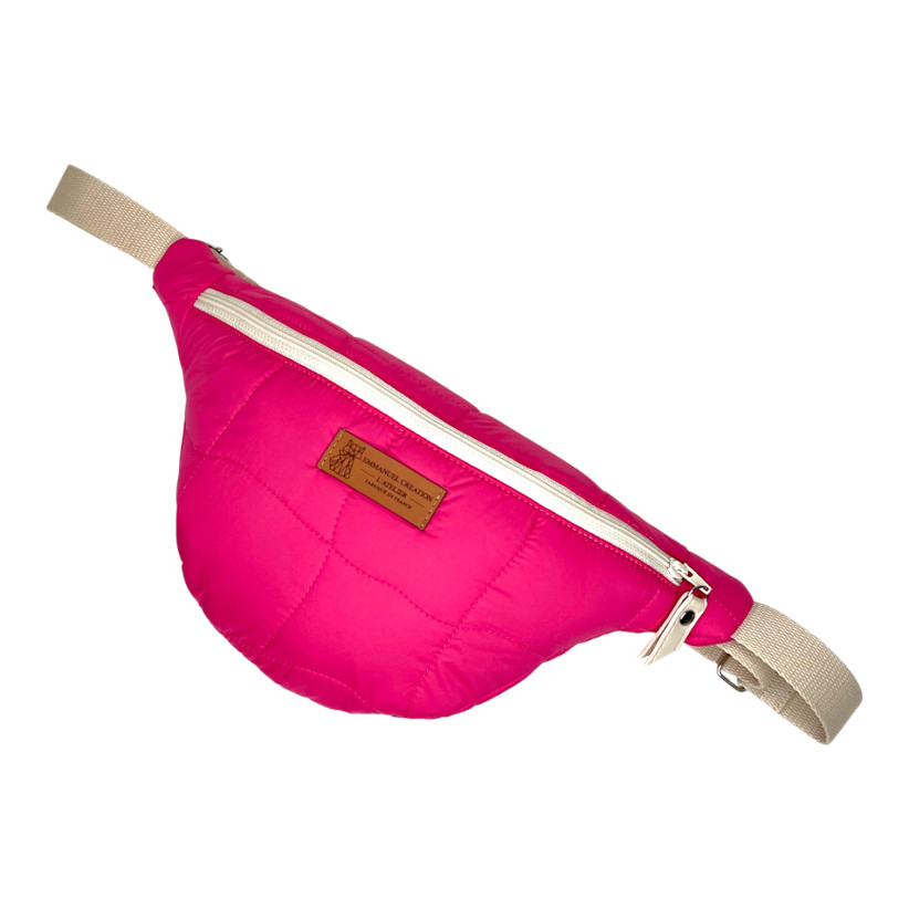 Sac banane, "Megève" fuchsia