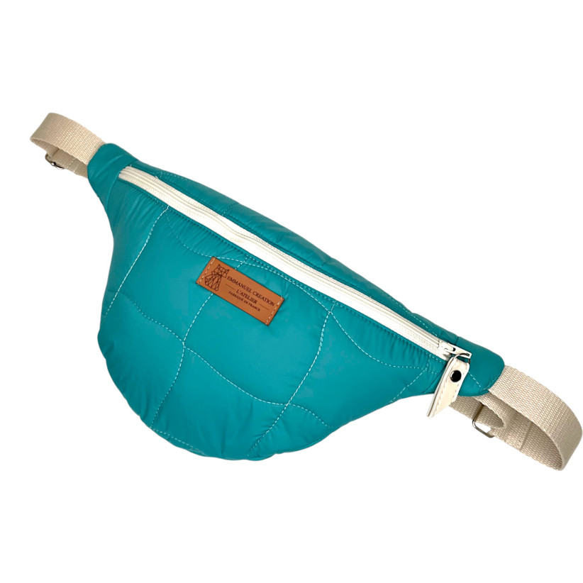 Sac banane, "Megève" céladon