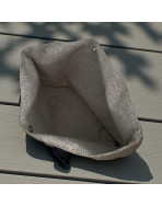 Cabas de plage L, "J'peux pas j'ai plage" lunette, jute scintillant