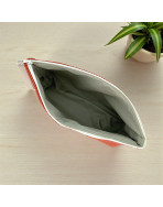 Trousse Ibiza, "Velours côtelé" terra