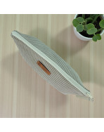 Trousse Ibiza, "Velours côtelé" taupe