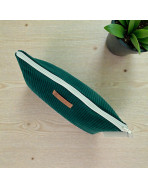 Trousse Ibiza, "Velours côtelé" sapin