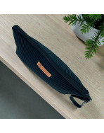 Trousse Ibiza, "Velours côtelé" noir