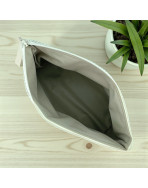 Trousse Ibiza, "Velours côtelé" écru