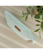 Trousse Ibiza, "Velours côtelé" écru